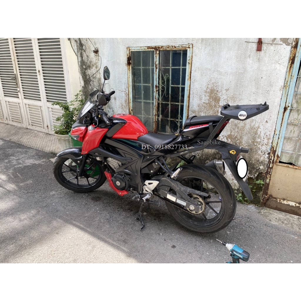 Baga Givi SRV GSX R150/ S150 ( GSX R150, GSX S150), baga GSX 150 kèm đế đệm M5M, hàng Givi chính hãn
