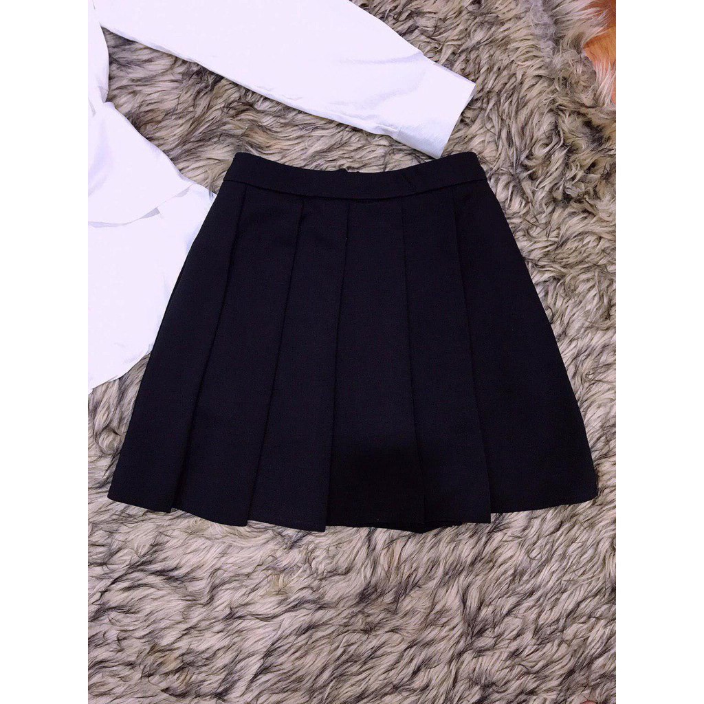 [ xả kho ] MiD Set bộ áo sơ mi xoắn eo và chân váy xòe S1220 Mie Design kèm ảnh thật