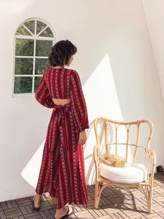 Set thổ cẩm đỏ