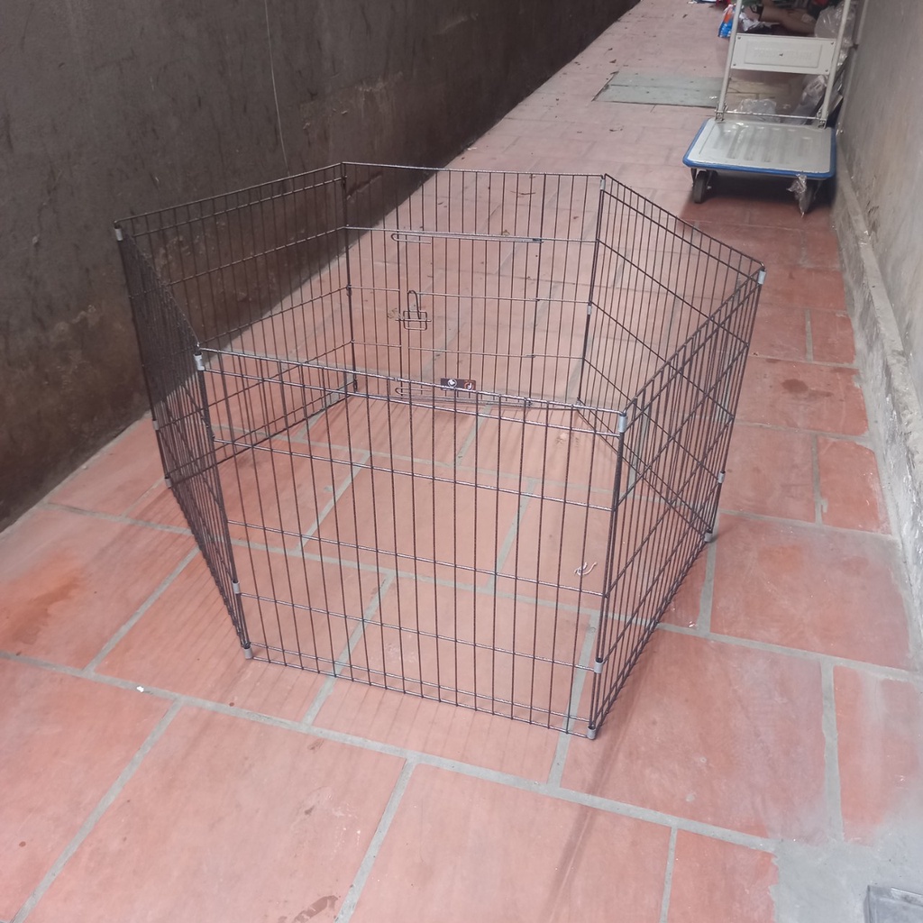 Quây sắt cho chó mèo, Chuồng quây chó mèo 8 tấm 60cm x 60cm