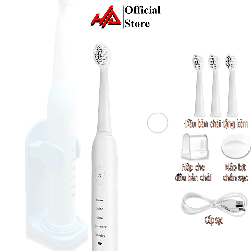 Bàn chải điện Sonic X1 Pro, bàn chải đánh răng điện 5 chế độ rung - HAHA Store