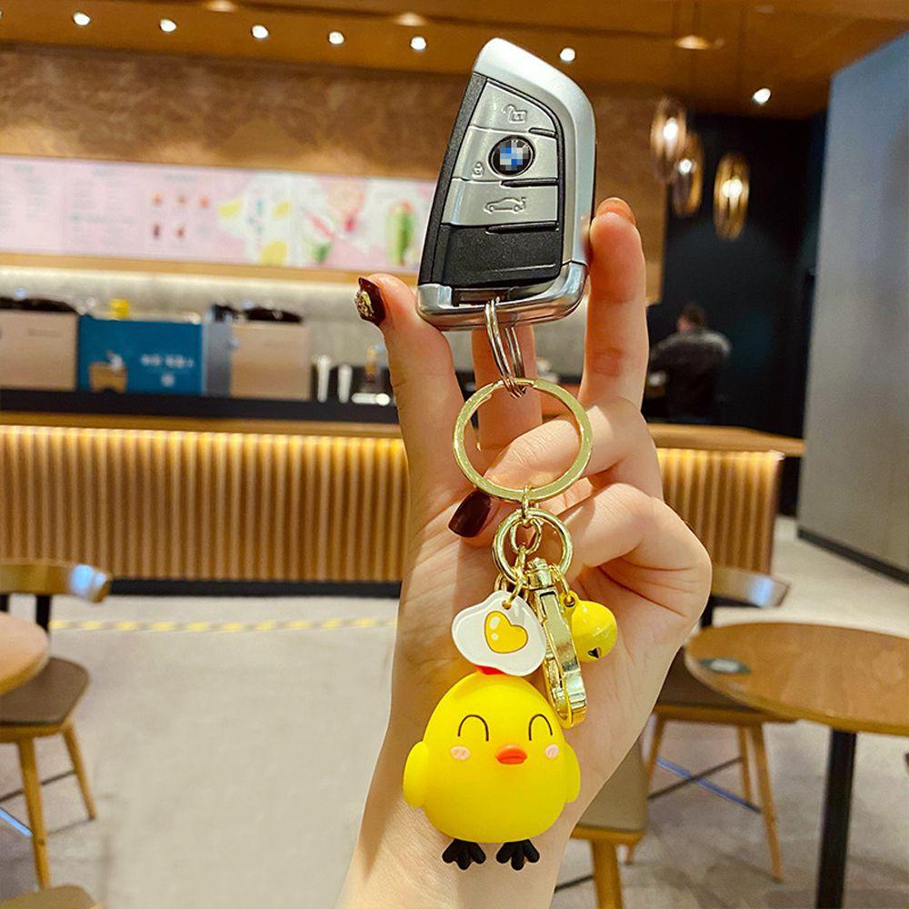 LANFY Móc Khóa Hình Gà Con Hoạt Hình Đáng Yêu