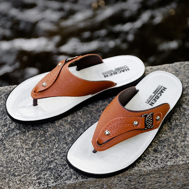 Xăng đan Da Thời Trang Đi Biển Cho Nam