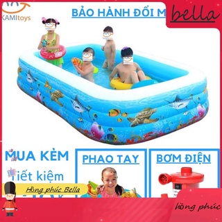 Bể bơi phao cho trẻ em bé ❤️Đủ Cỡ❤️Đồ kèm(chọn Bơm Áo phao ) hồ bơi bơm hơi Bảo hành trọn đời