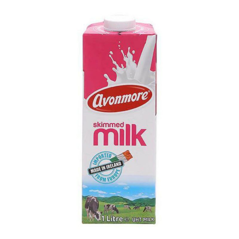 Hộp 1L sữa tươi Avonmore không béo date 2021