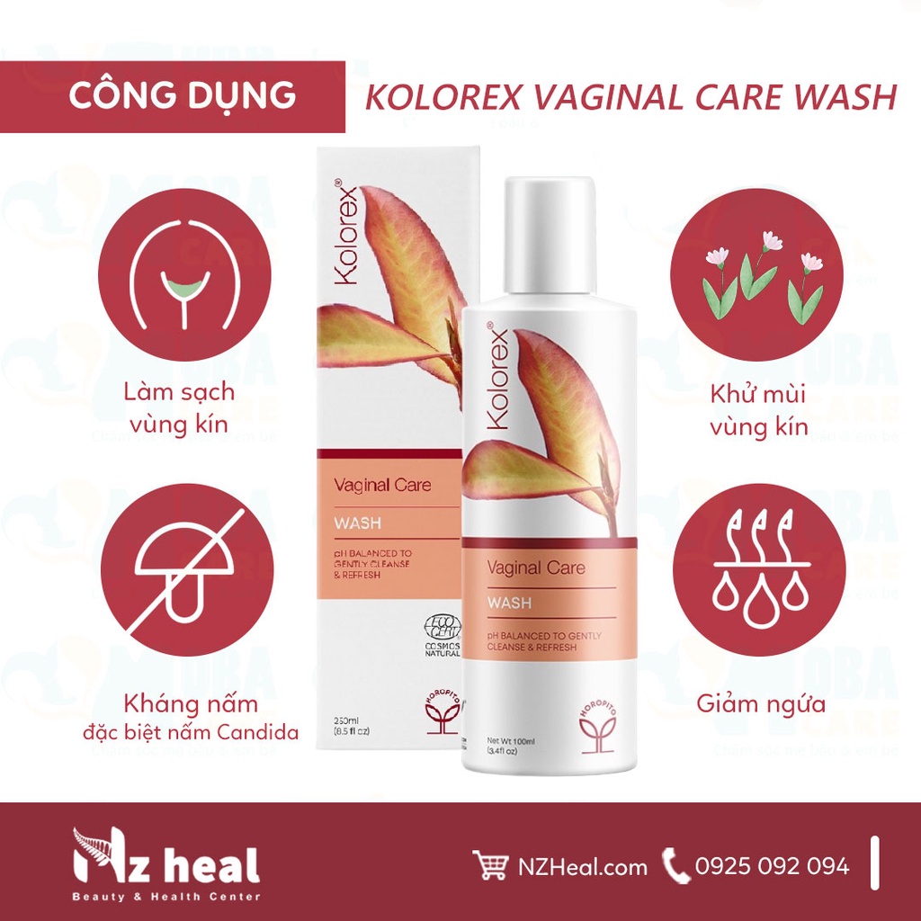 [Hỏa tốc] Dung Dịch Vệ Sinh Phụ Nữ Kolorex Vaginal Care Wash 100ml