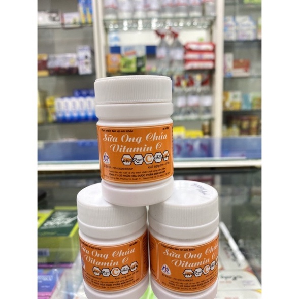 [Chính hãng] KẸO NGẬM SỮA ONG CHÚA VITAMIN C (Hũ 30 viên) - Bổ sung Vitamin C, Tăng đề kháng cho bé