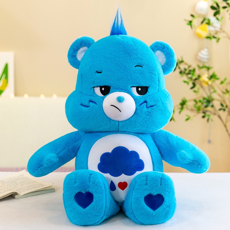 Mới Gấu Nhồi Bông Màu Cầu Vồng / Xanh Dương / Tím / Hồng Xinh Xắn Trang Trí Nhà Cửa