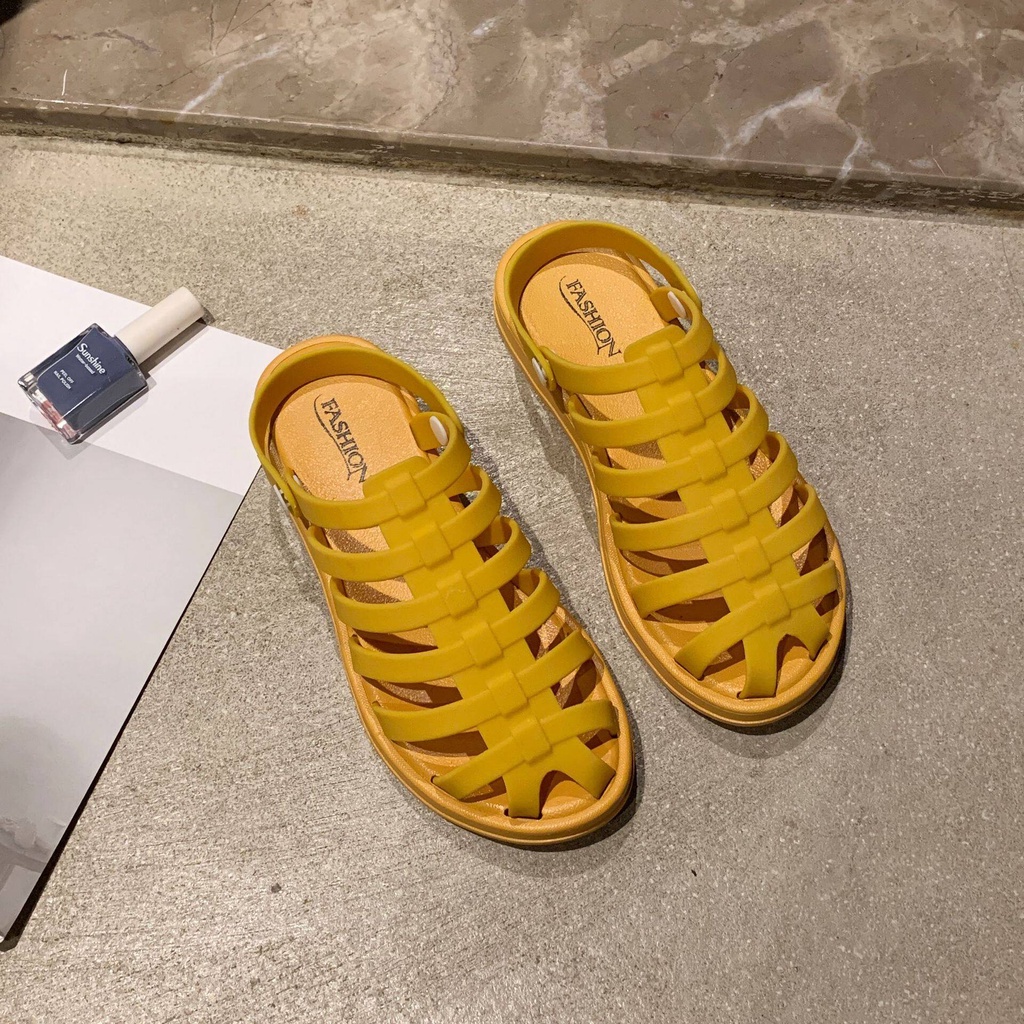 CHZK Xăng đan Hai Quai Đế Bệt Thời Trang Xuân Hè Dành Cho Nữ