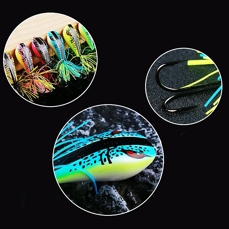 Mồi Giả Nhử Cá Hình Ếch Nhảy Gắn Kèm Móc Câu 9cm / 10g