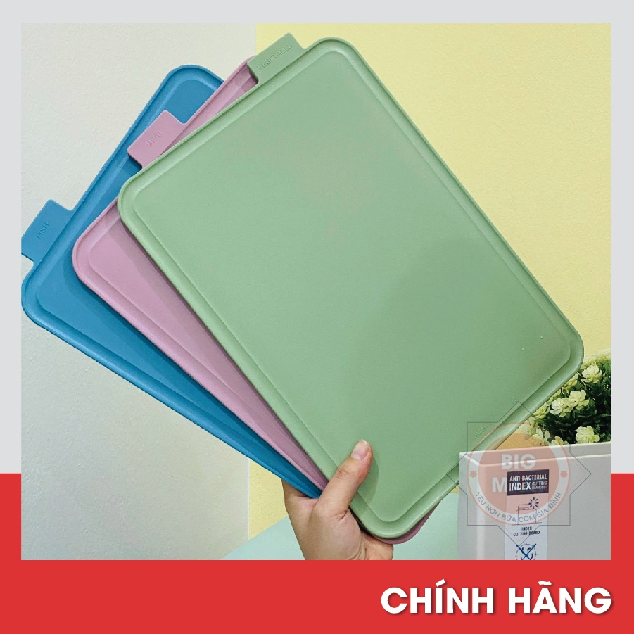 Bộ kệ 3 thớt nhựa kháng khuẩn LOCK&amp;LOCK Index Cutting Board CSC251 - Bộ 3 Thớt Nhựa Siêu Tiện Dụng Lock CSC251