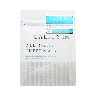 Mặt nạ dưỡng trắng da Quality First - White (Màu xanh - 5 miếng/gói) - Nhật Bản