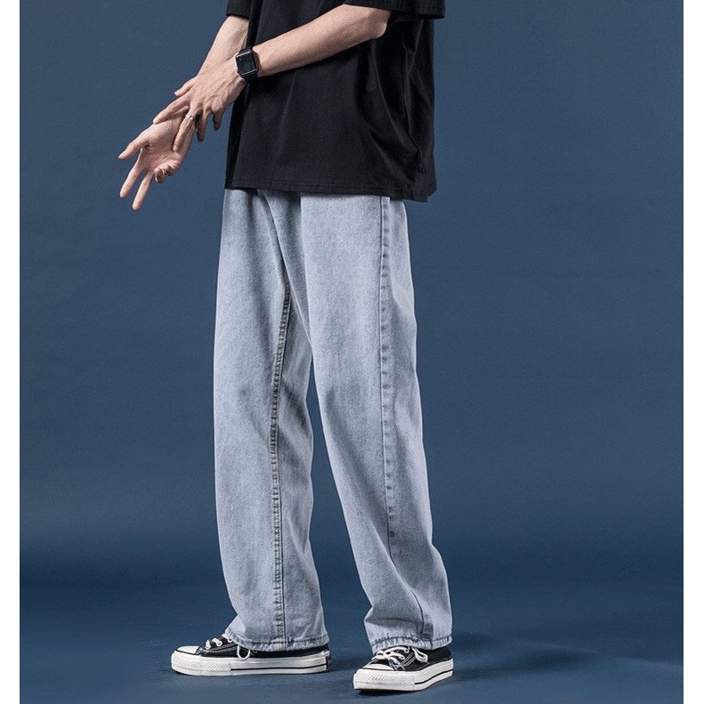 Quần jean, jeans Baggy Trơn nam Bestboys TR01 Ống Suông,Rộng style hàn quốc 2022