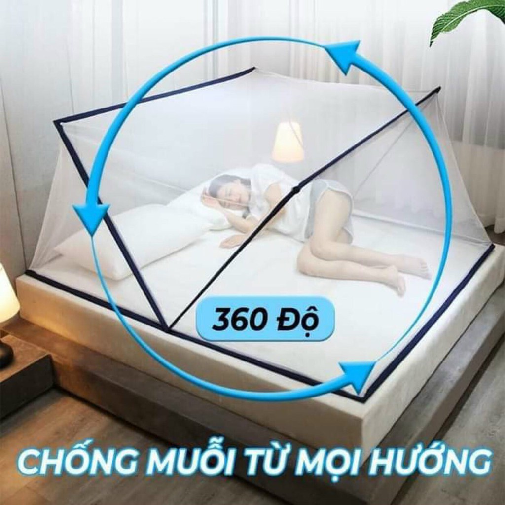 Mùng xếp gấp gọn thông minh chống muỗi Minh Châu - Màn xếp thông minh gấp gọn chống muỗi