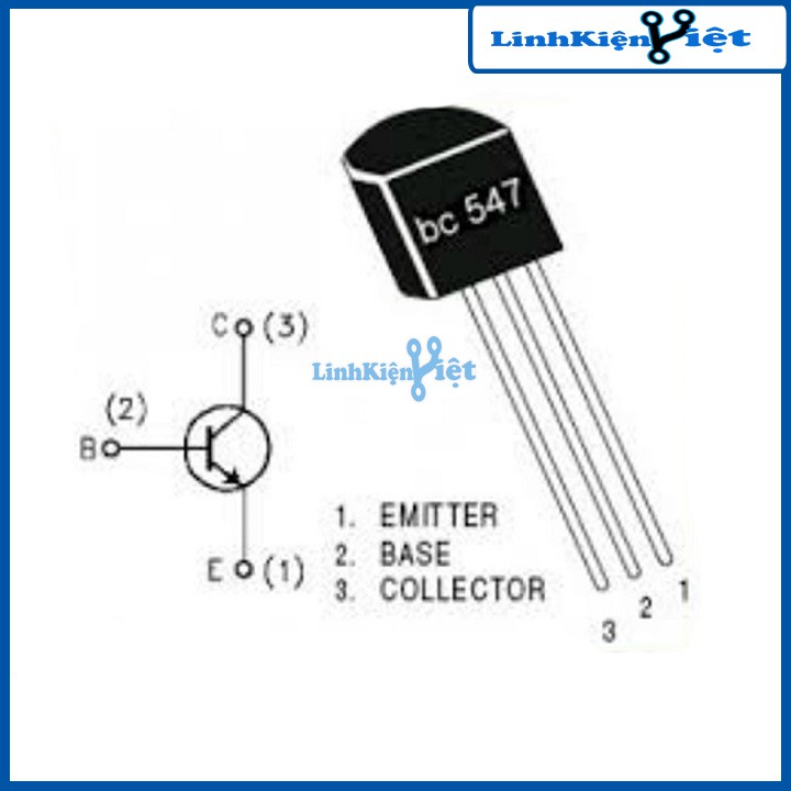 Gói 50 Con Transistor BC547 TO-92 NPN 0,1A 50V