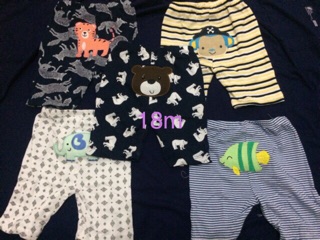 set 5 quần carter cho bé trai bé gái