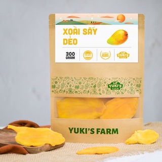 Xoài sấy dẻo đà lạt yuki farm túi 300g - hoa quả sấy dẻo thơm ngon mềm ngọt organic chất lượng cao