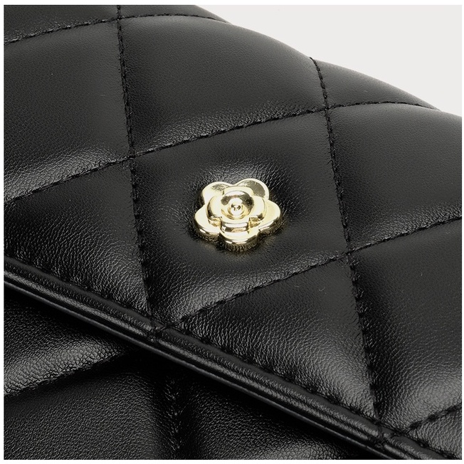 🌸Hàng Order🌸 Túi Xách Nữ CEEKAY Da Trơn Họa Tiết Nắp Gập Đính Hoa Quai Da Phối Xích Sang Chảnh Nữ Tính 🌸Hàng Quảng Châu