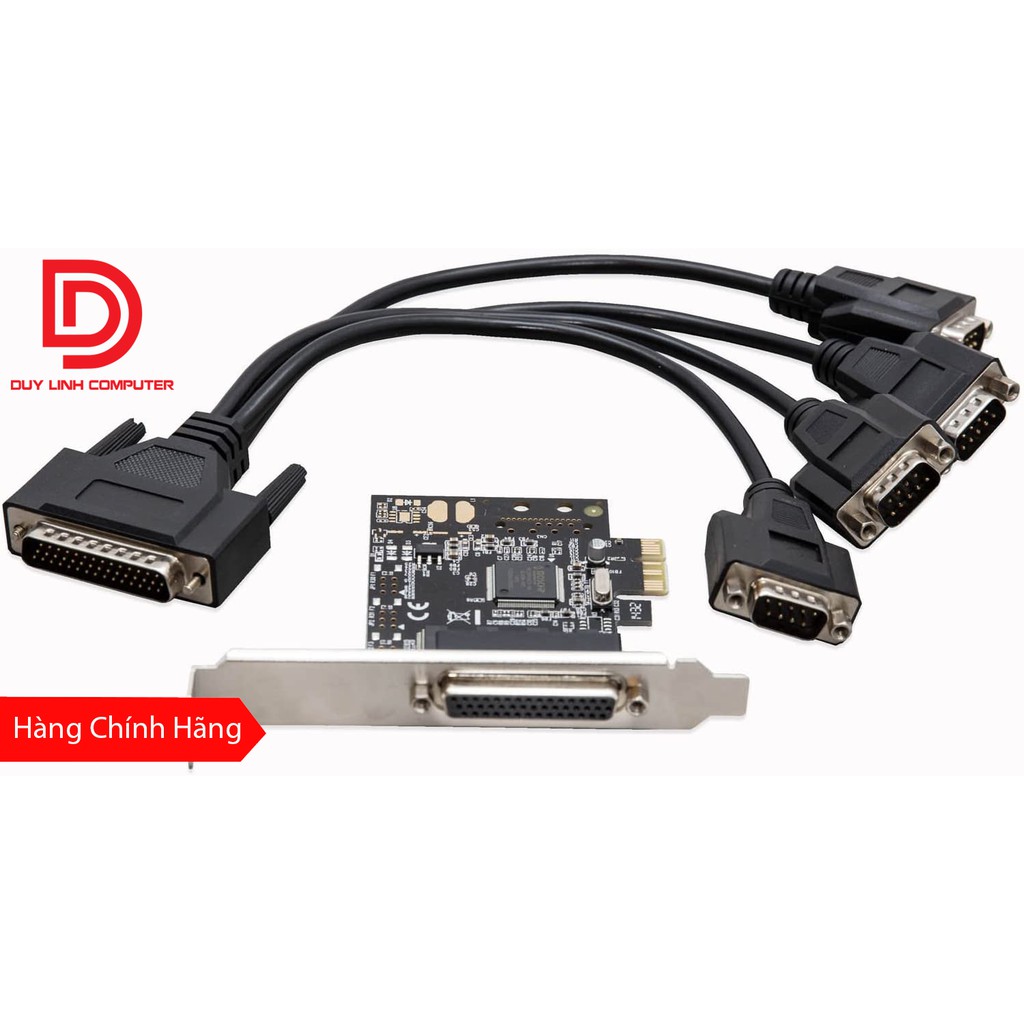 Card PCI Express To Com 4 Cổng RS232 - Hàng Chính Hãng