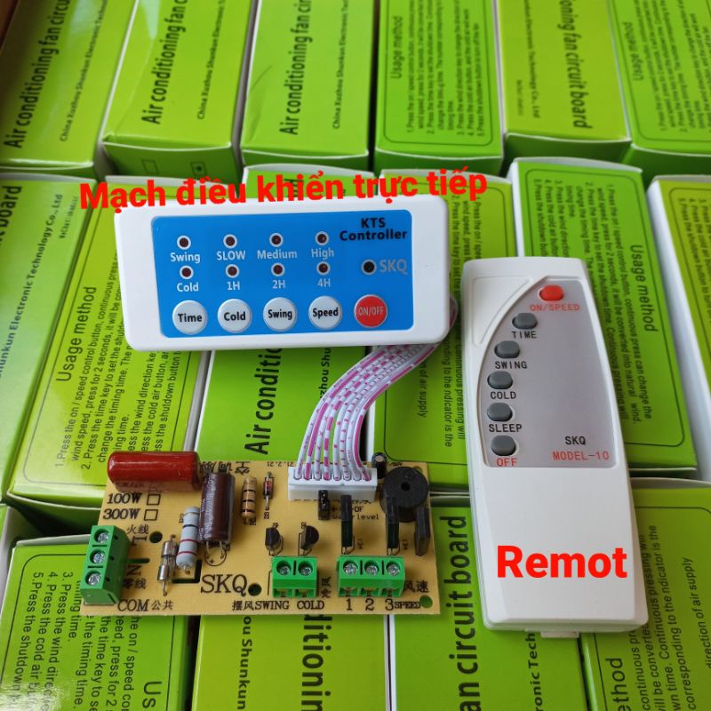 Điều khiển từ xa quạt hơi nước, điều hòa, quạt treo tường, quạt cây loại mạch đa năng tải 300w