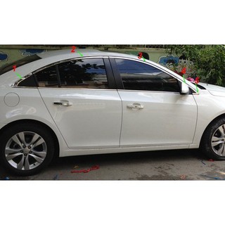 Phụ kiện Chevrolet Cruze Nẹp Cong Kính, Nẹp Inox viền Cong kính xe ô tô