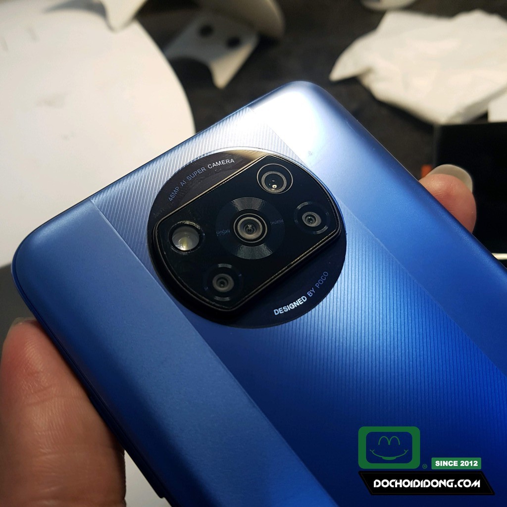 Miếng dán cường lực camera Poco X3 Pro nguyên liệu nhựa nano cao cấp