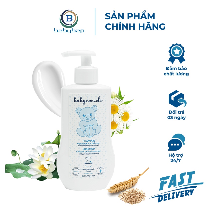 Dầu Gội Chiết Xuất Hoa Sen Babycoccole 0M+ An Toàn Cho Trẻ Sơ Sinh