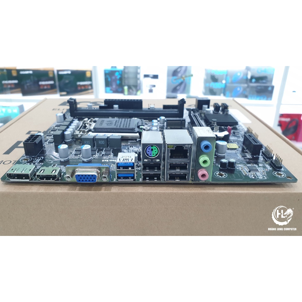 Mainboard ECS H510 H6 M2 Bo Mạch Chủ Socket LGA 1200 Khe M2 Hàng Chính Hãng Hoàng Long Computer
