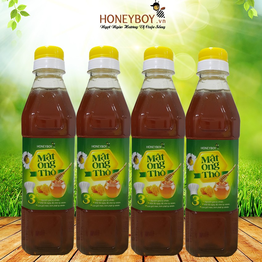 BỘ 4 MẬT ONG THÔ HONEYBOY 400ml