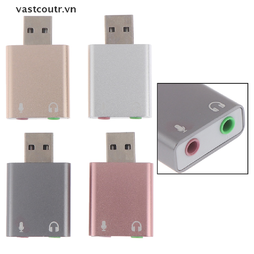 Thẻ Âm Thanh Coutr 7.1 USB 3.5mm Cho laptop