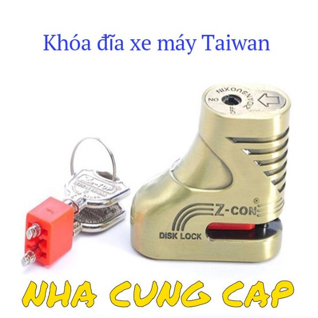 (GIÁ HỦY DIỆT) KHÓA ĐĨA XE MÁY CAO CẤP TAIWAN