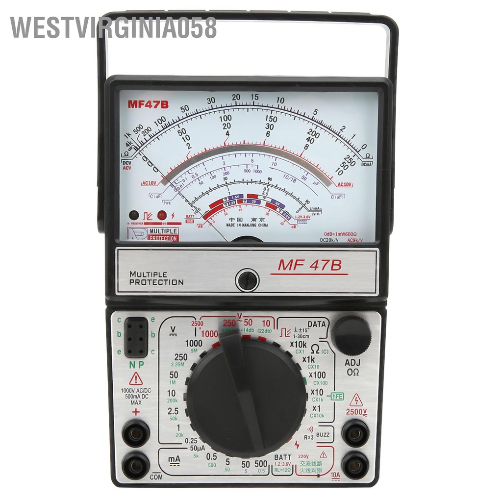 Có thể bán buôn Màn hình kỹ thuật số đa chức năng MF47B Máy dò dòng điện áp AC DC Westvirginia058 Hàng giao ngay