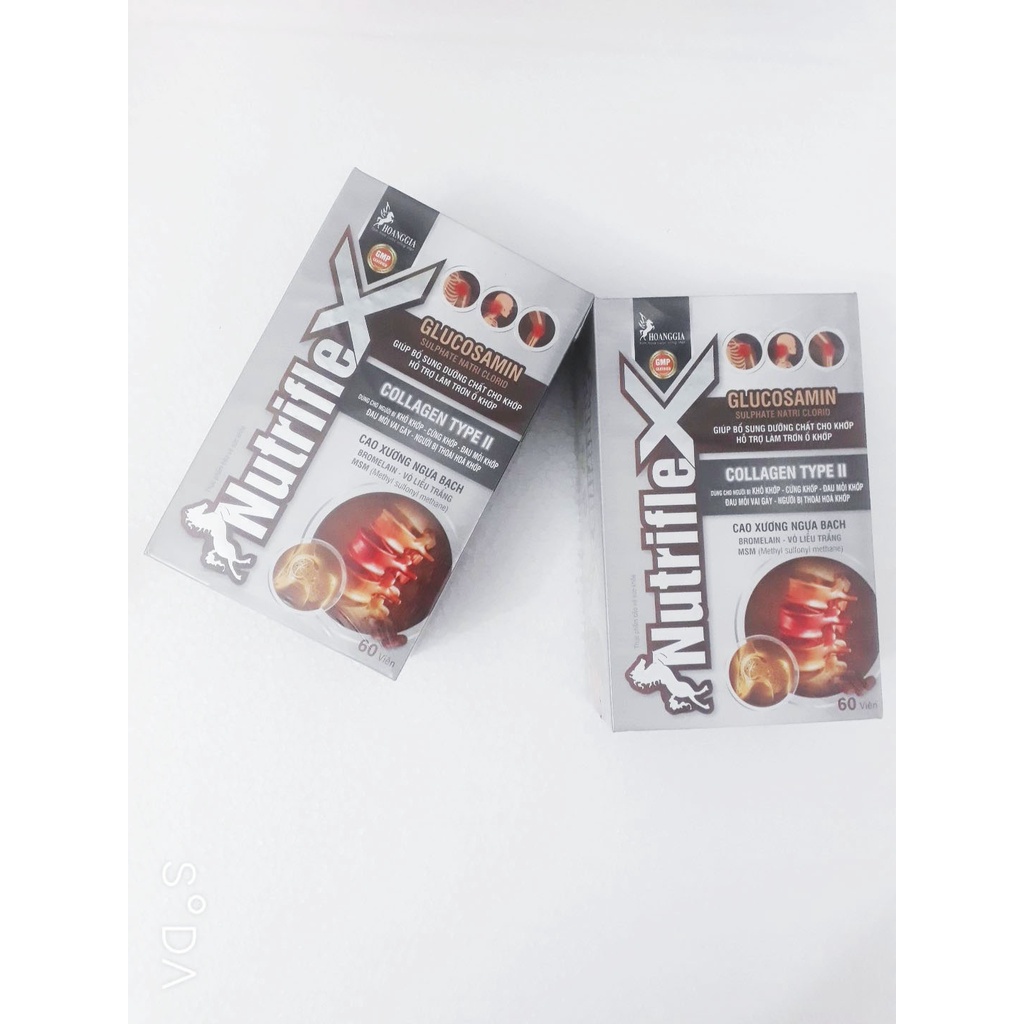 Viên dưỡng khớp NUTRIFLEX, giúp bổ sung dưỡng chất cho khớp, hỗ trợ làm trơn ổ khớp; hỗ trợ giảm nguy cơ thoái hóa khớp