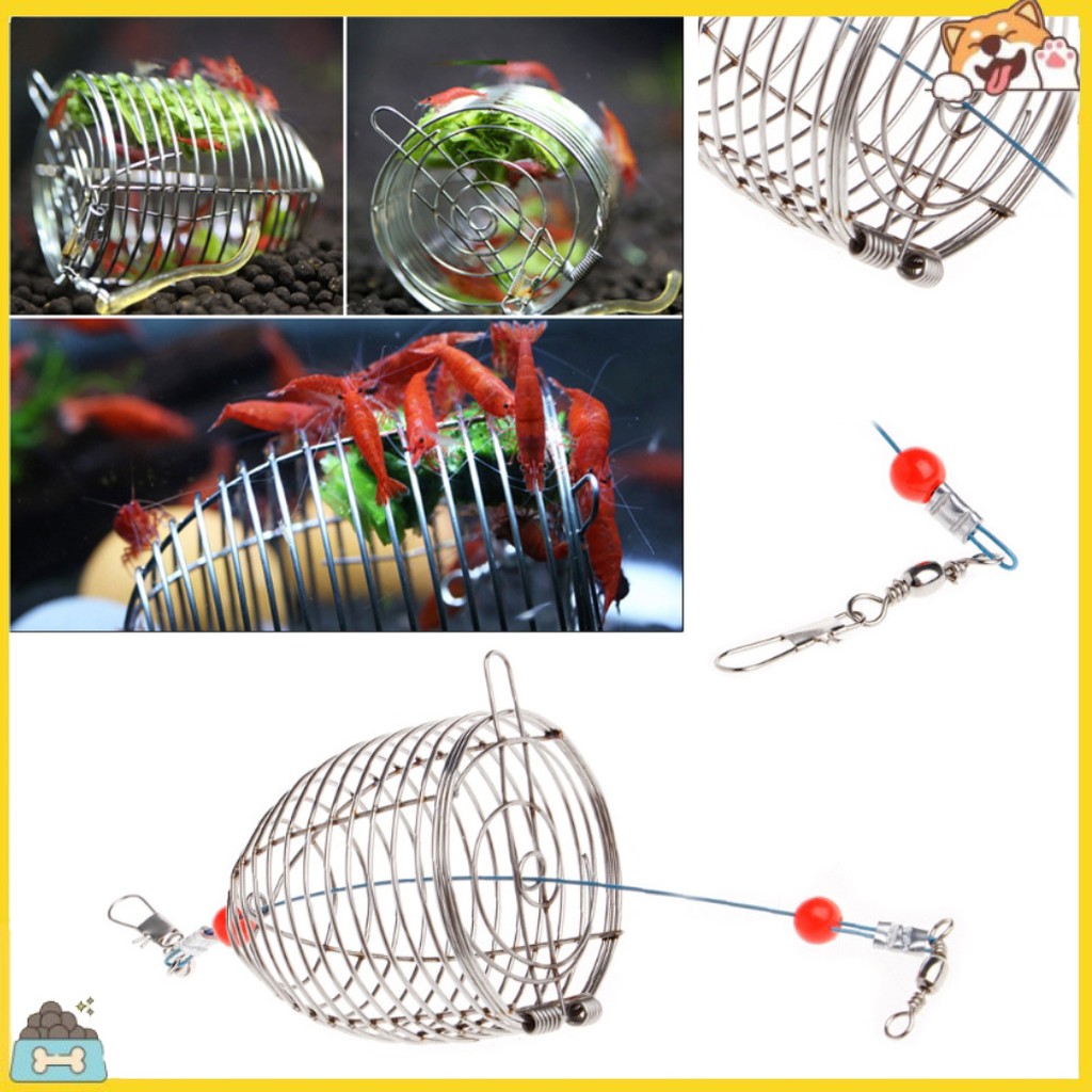 Lồng đựng thức ăn cho cá tôm bằng thép không gỉ tiện dụng