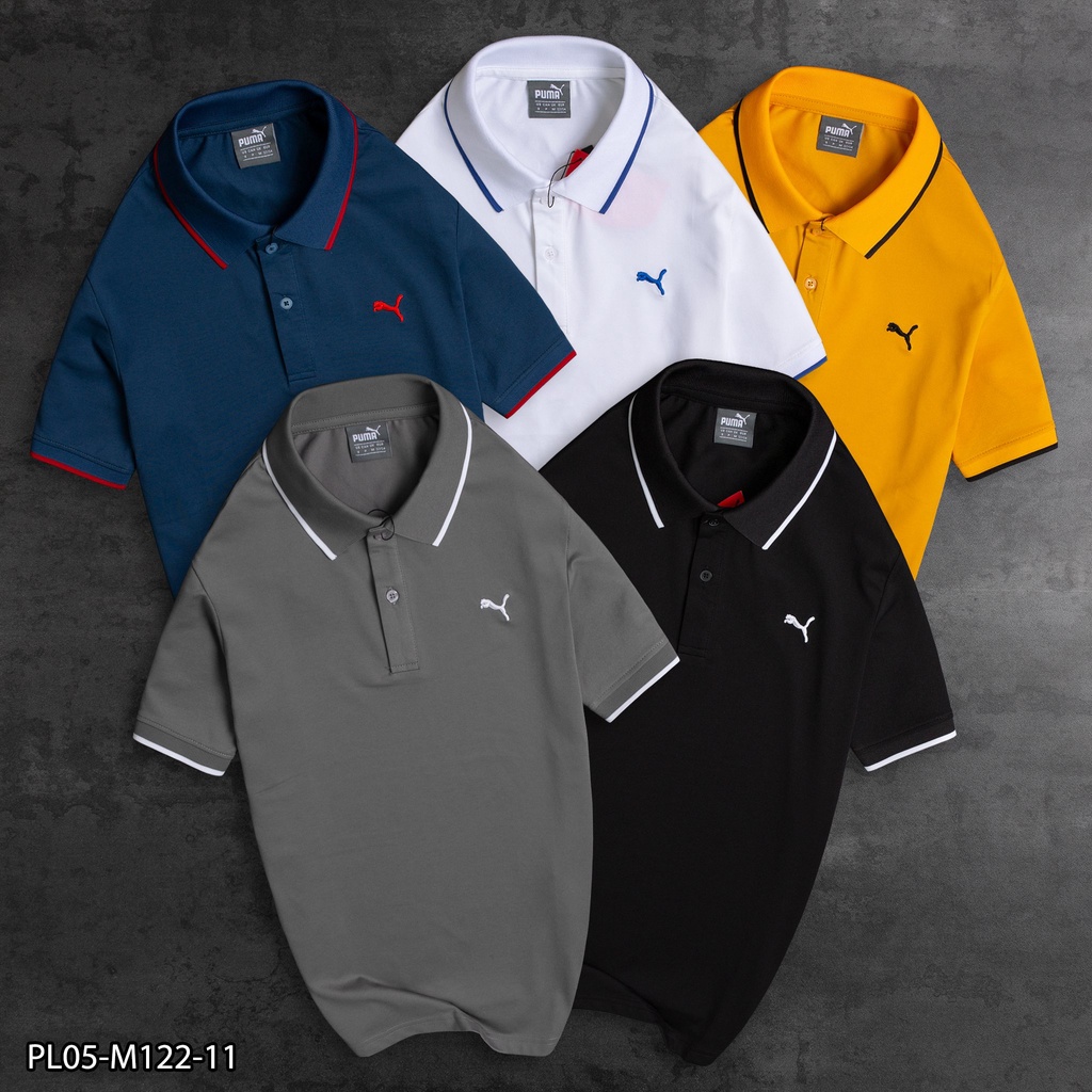 Áo Polo Nam PM cổ 2 khuy,Form Slimfit,vải cotton dư xịn co dãn 4 chiều,thấm hút mồ hôi,Hàng VNXK