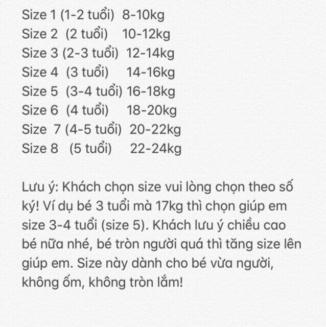 Quần thể thao cho bé (có bảng size hình cuối)