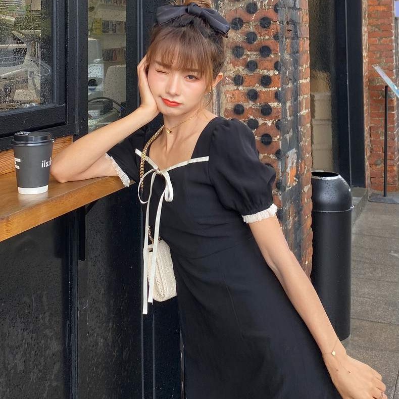 Đầm Tay Phồng Thiết Kế Mới Thời Trang Mùa Hè Theo Phong Cách Hàn Quốc Cho Nữ