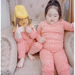 set 2 bộ gấu hồng bé gái