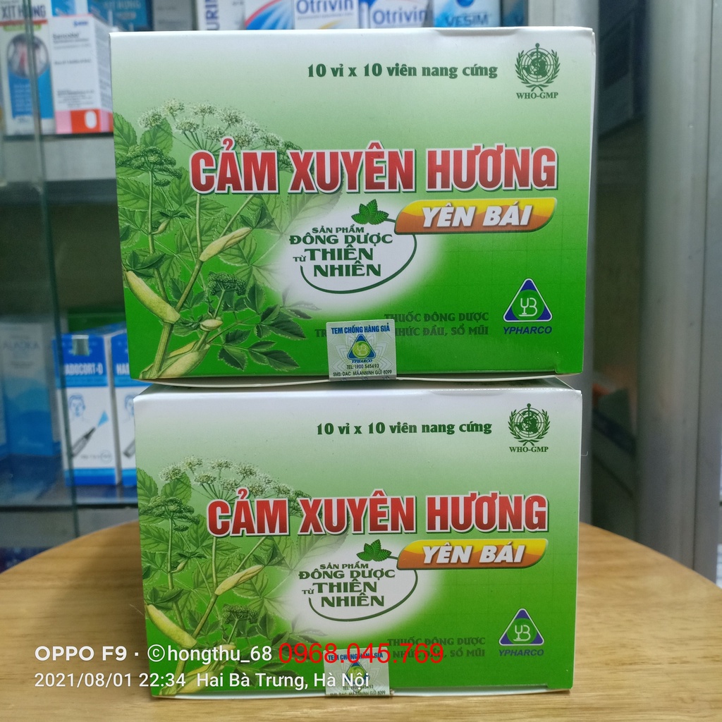 Cảm Xuyên Hương Yên Bái hộp 10 vỉ x 10 viên