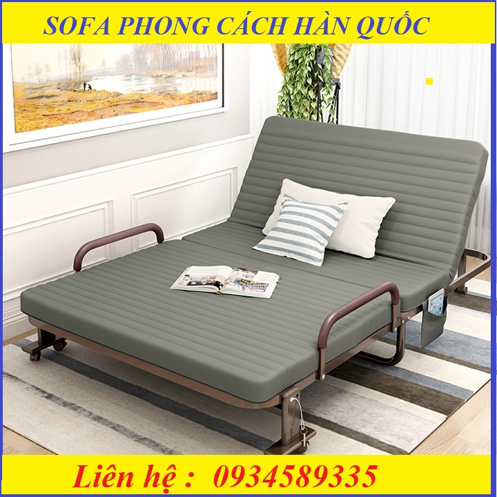 Giường Gấp Đa Năng Hàn Quốc, Giường Gấp Cá Nhân, Giường Xếp Thông Minh Khung Thép Giường Gấp Gọn Tiện Lợi