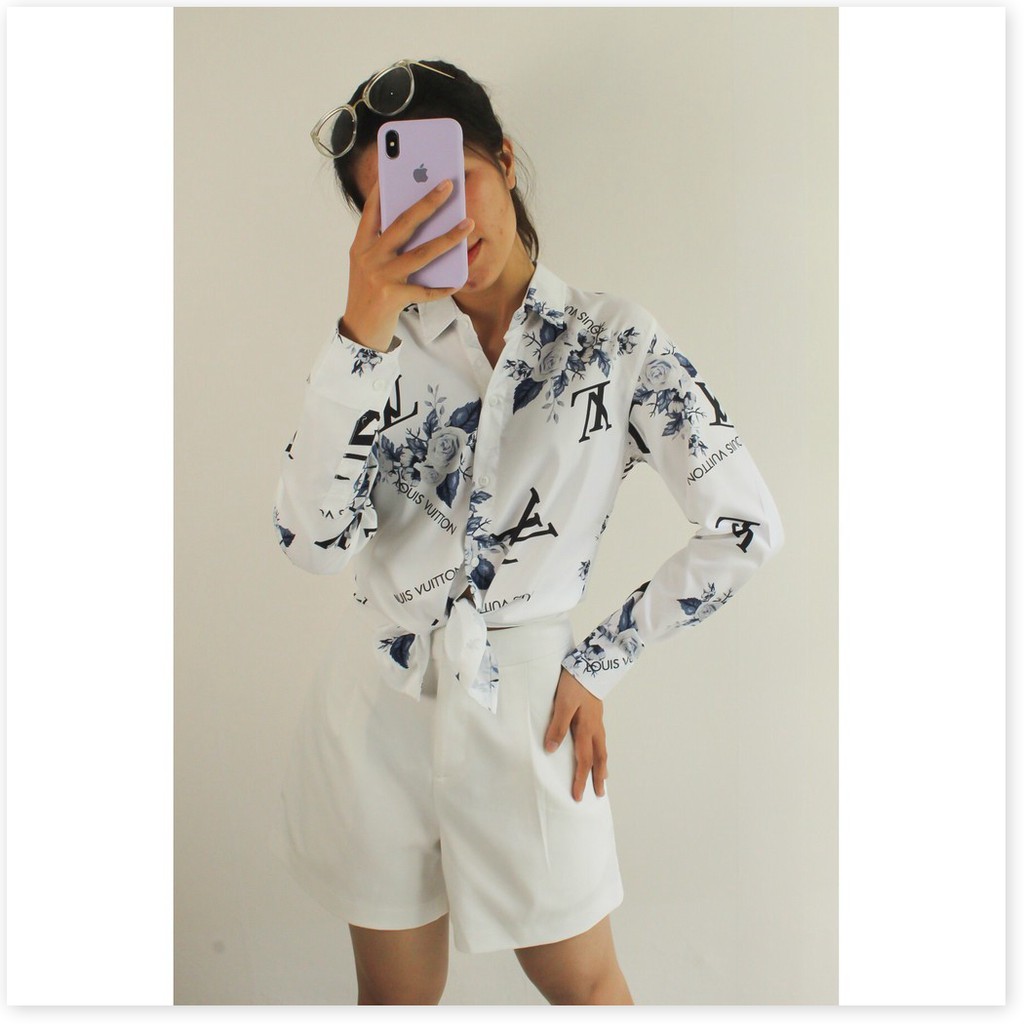 ÁO ĐÔI SƠ MI LỤA CAO CẤP,MÀU SẮC SANG TRỌNG,HỌA TIẾT XINH XẮN,MẪU HOT NHẤT NĂM NAY LANA FASHION