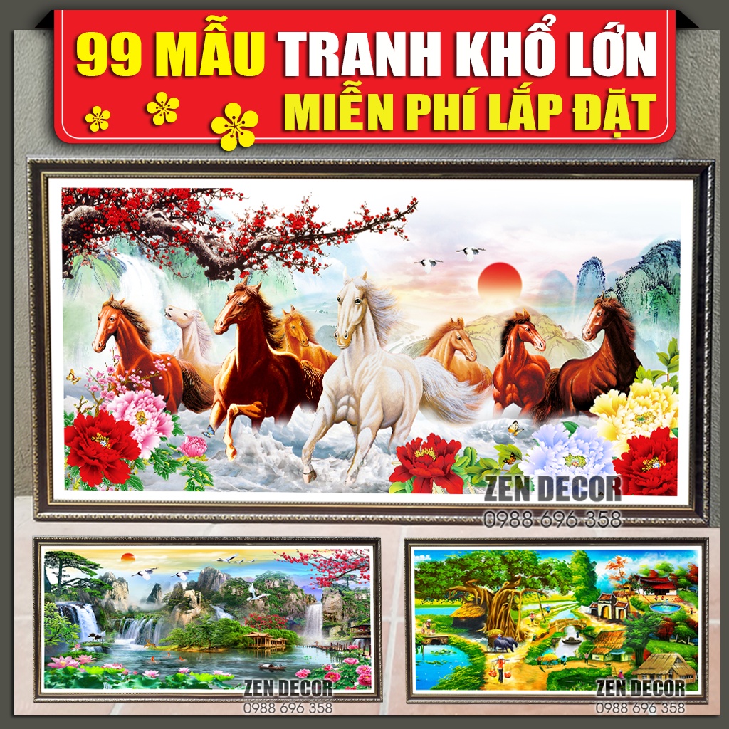 TRANH KHỔ LỚN - Miễn phí lắp đặt