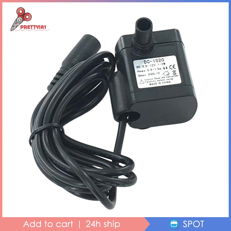 [Prettyia1] Máy Bơm Nước Mini Không Chổi Than 3W 12V Cho Bể Cá