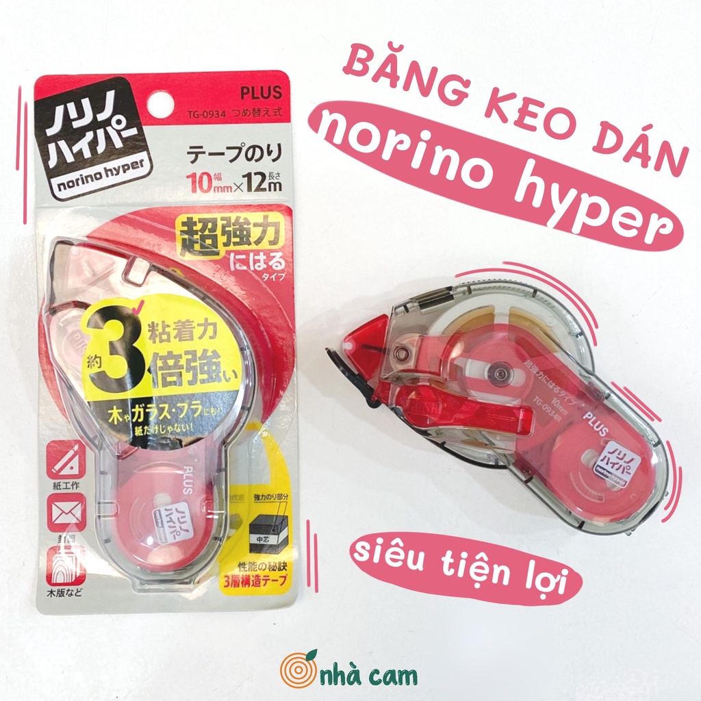 Băng Keo Dán Norino Hyper 10mm Plus Nhà Cam