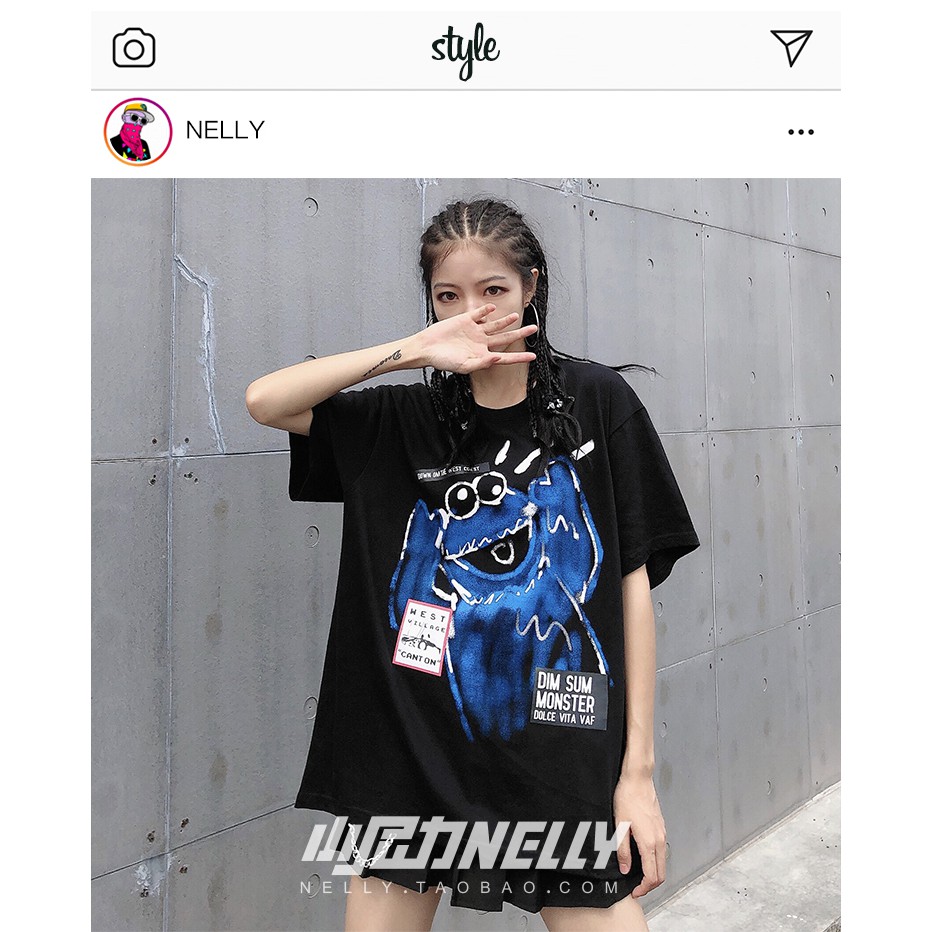 Áo phông Nelly cộc tay - DimSum Monster