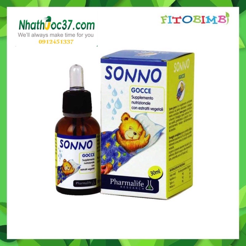 Thảo dược Sonno Bimbi hỗ trợ bé ngủ ngon