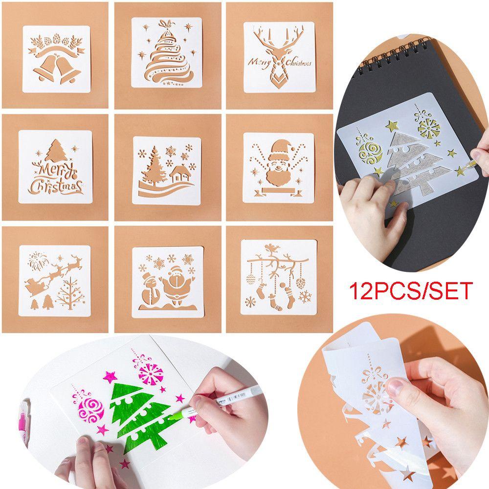 JONYE Set 12 Khuôn Cắt Giấy Dùng Để Trang Trí Thiệp Đa Năng Tiện Dụng