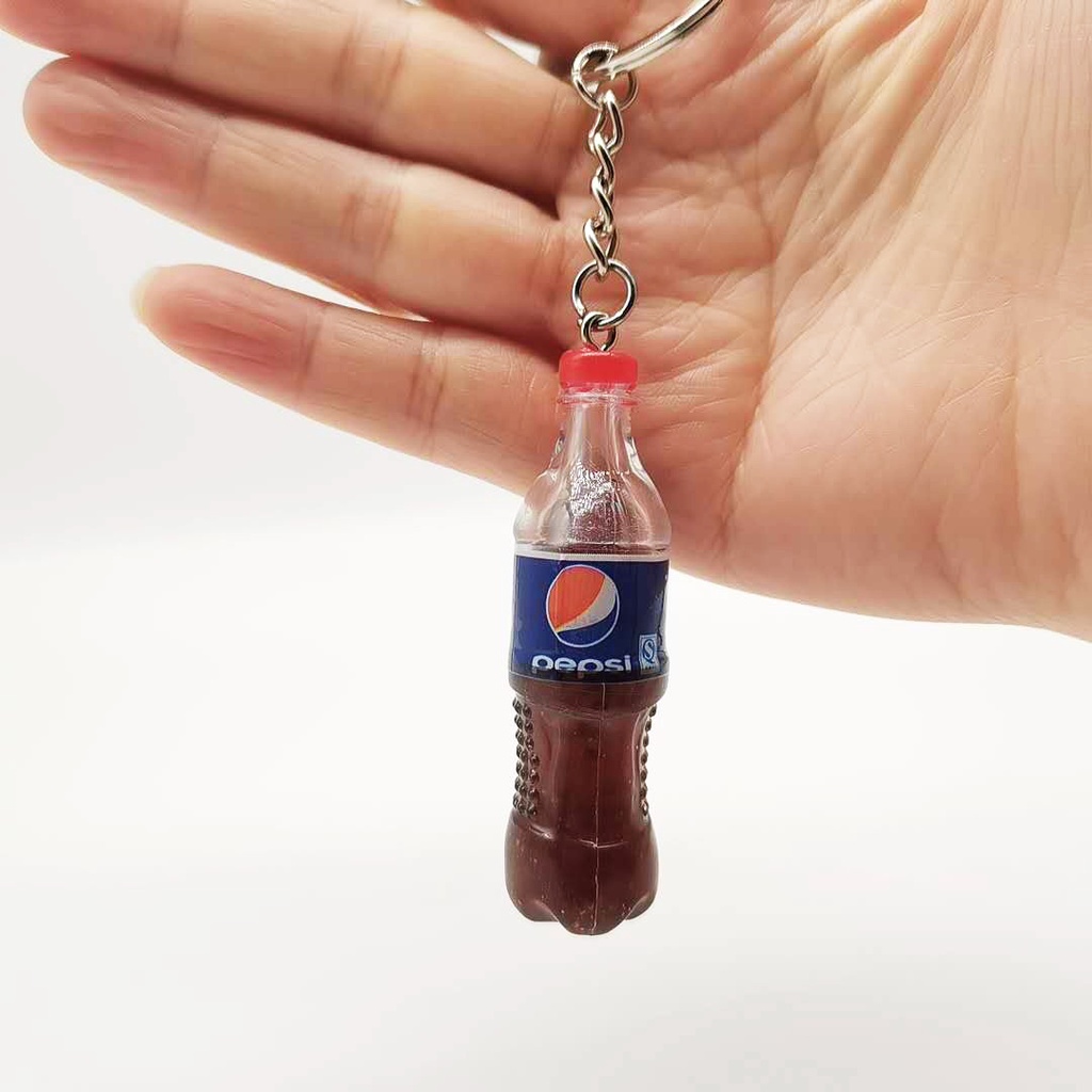 Combo 2 MÓC KHOÁ Hình Chai Nước Ngọt Treo Cặp,Treo Balo Xinh Xắn