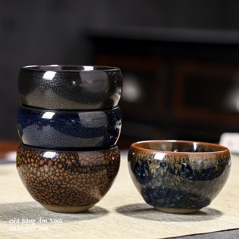 Chén Thiên Mục Kiến Trản Dung Tích Từ 130 ml Tới 200 ml (Sản phẩm tuyển chọn của Nghệ Nhân)