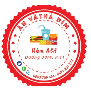 In tem ăn vặt+thiết kế